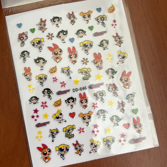 POWER PUFF NAIL STICKERS - Picture 2 of 2